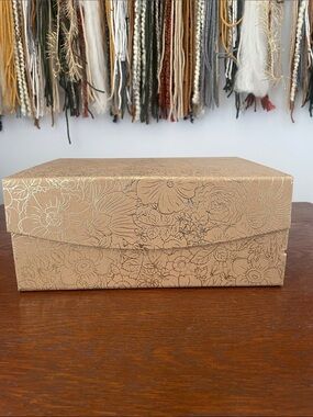 Floral Embossed Gold Gift/Storage Box